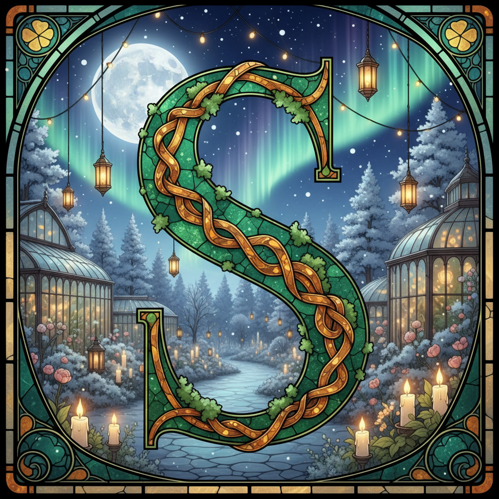 Christmas amber — letter S
