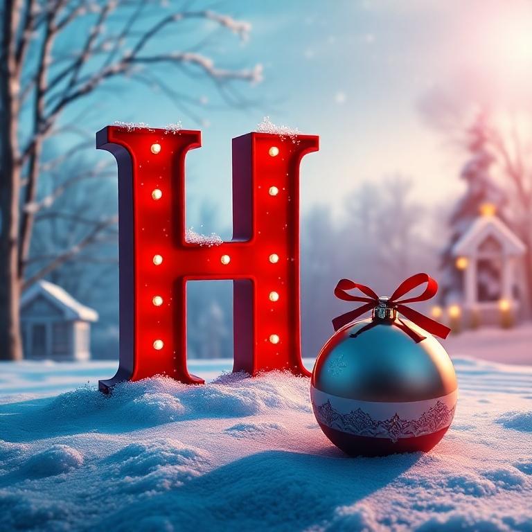 Christmas balls 2 — letter H