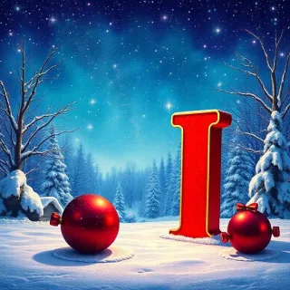 Christmas balls 2 — letter I
