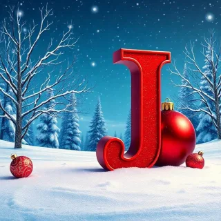Christmas balls 2 — letter J