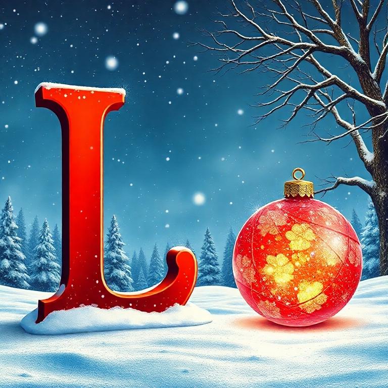 Christmas balls 2 — letter L