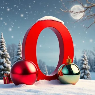 Christmas balls 2 — letter O