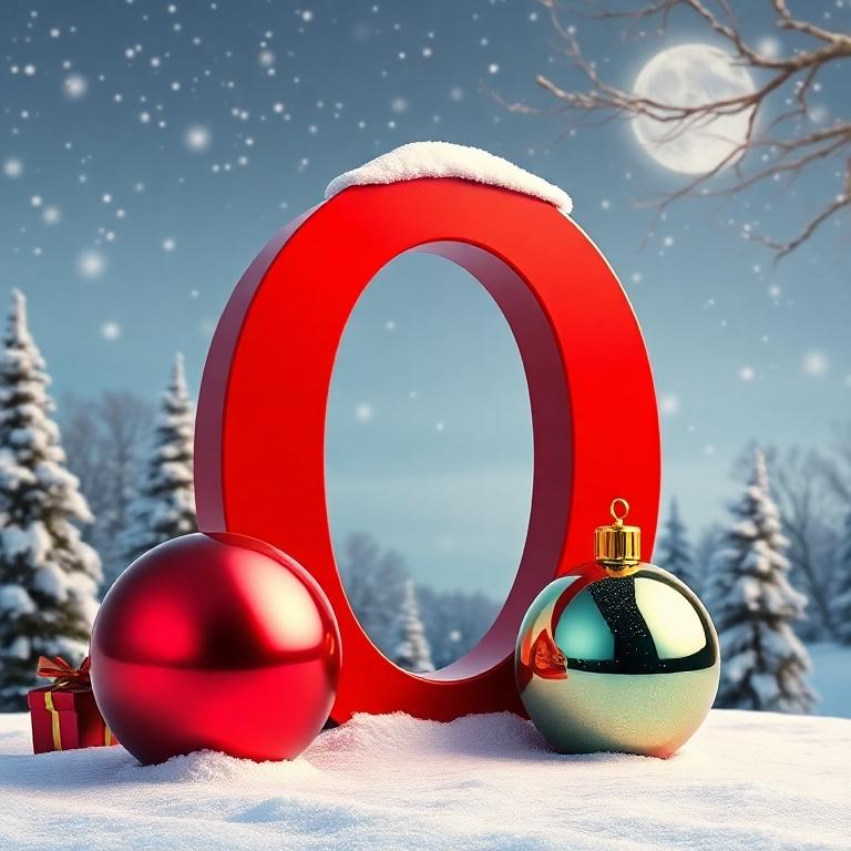 Christmas balls 2 — letter O