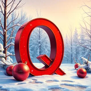 Christmas balls 2 — letter Q