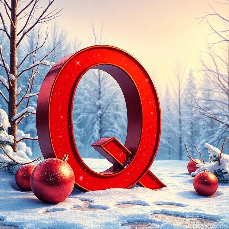 Christmas balls 2 — letter Q