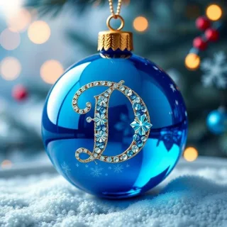 Christmas balls 3 — letter D
