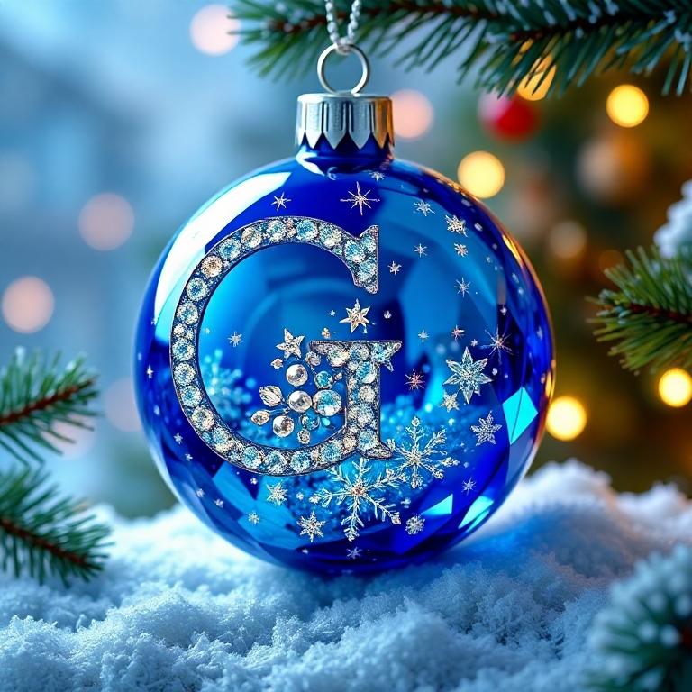 Christmas balls 3 — letter G