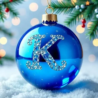 Christmas balls 3 — letter K
