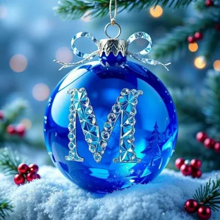 Christmas balls 3 — letter M