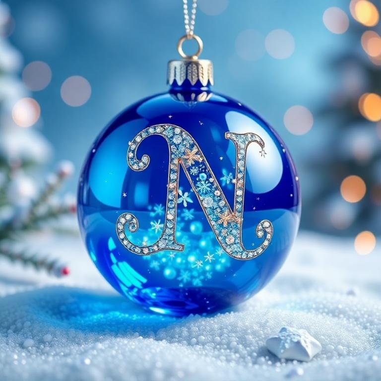 Christmas balls 3 — letter N