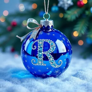 Christmas balls 3 — letter R
