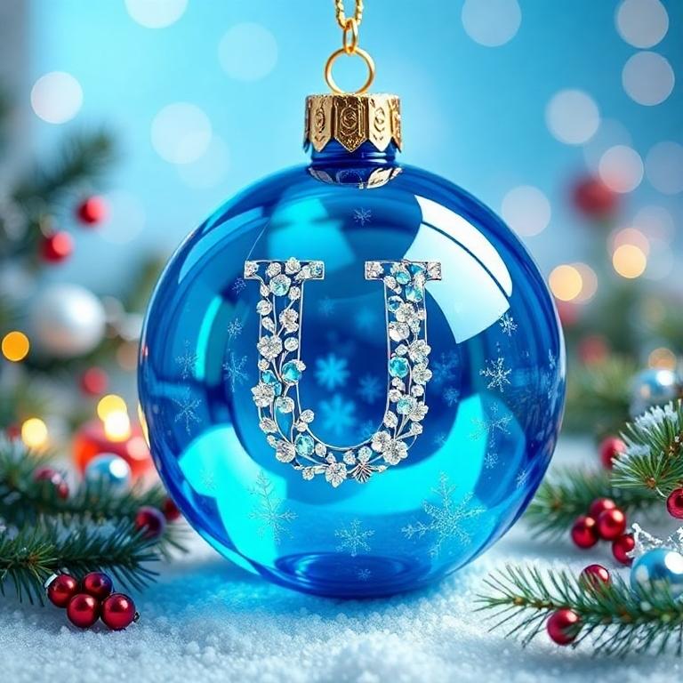 Christmas balls 3 — letter U
