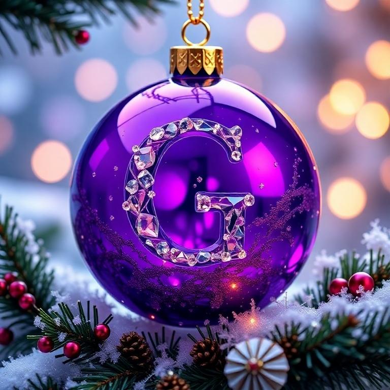 Christmas balls 4 — letter G