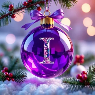 Christmas balls 4 — letter I