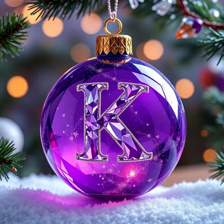 Christmas balls 4 — letter K