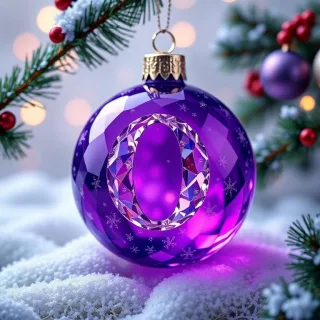 Christmas balls 4 — letter O