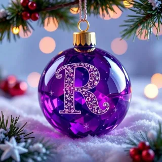 Christmas balls 4 — letter R
