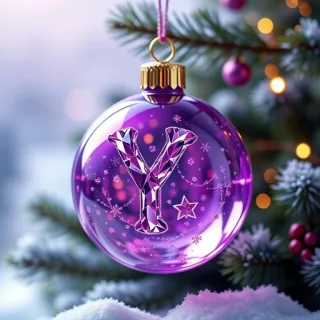 Christmas balls 4 — letter Y