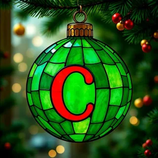 Christmas balls 5 — letter C