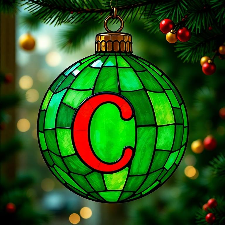 Christmas balls 5 — letter C