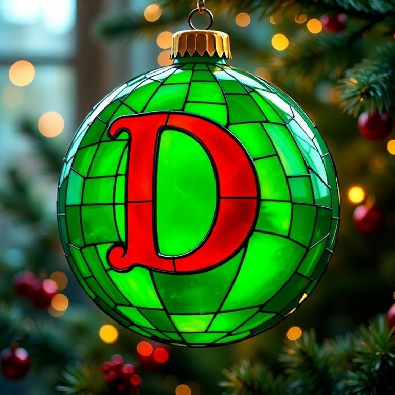 Christmas balls 5 — letter D