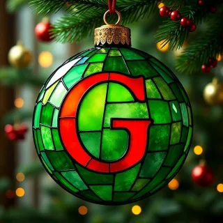 Christmas balls 5 — letter G