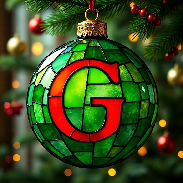 Christmas balls 5 — letter G