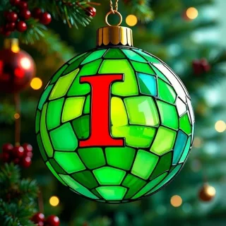 Christmas balls 5 — letter I