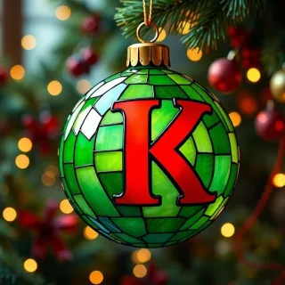 Christmas balls 5 — letter K