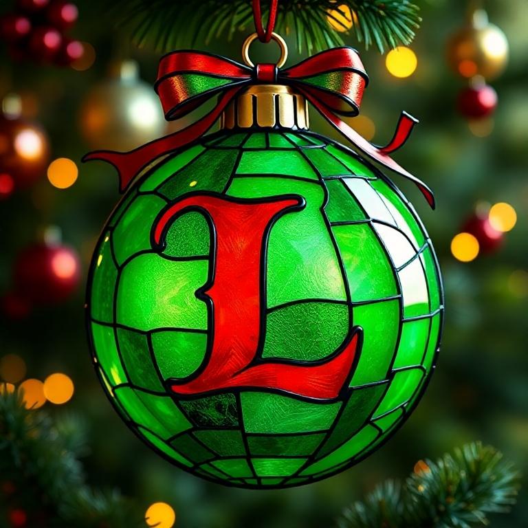Christmas balls 5 — letter L