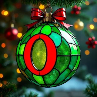 Christmas balls 5 — letter O