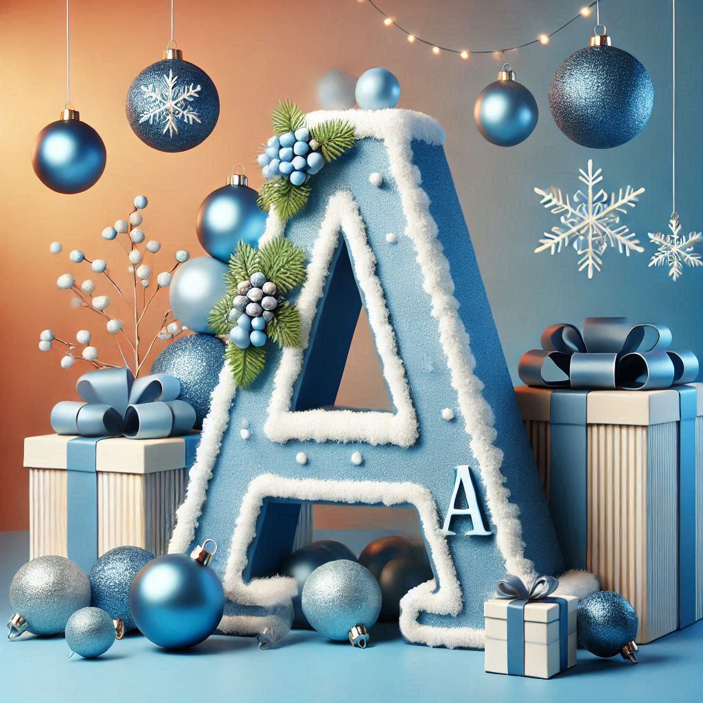Christmas balls 6 — letter A