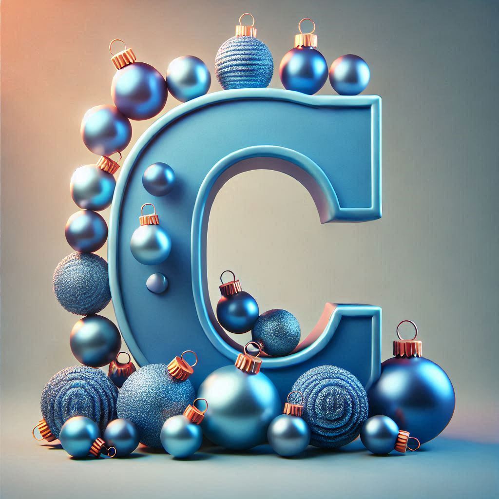 Christmas balls 6 — letter C