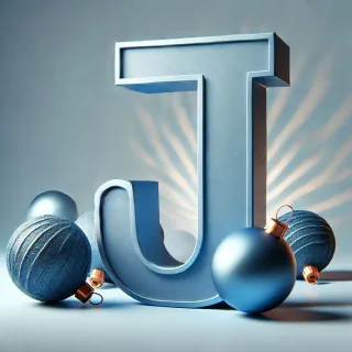 Christmas balls 6 — letter J