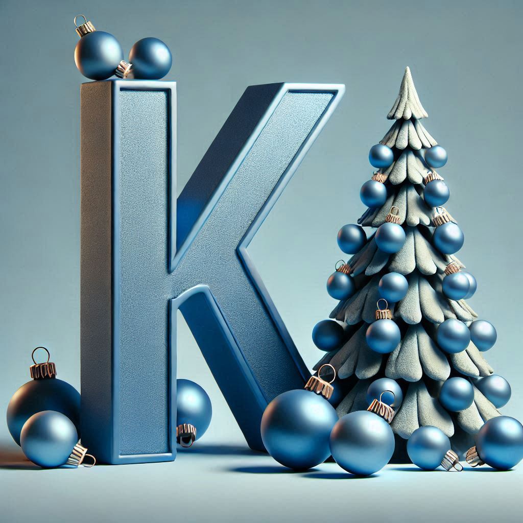 Christmas balls 6 — letter K