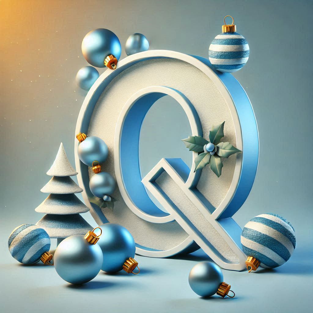 Christmas balls 6 — letter Q