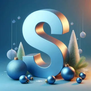 Christmas balls 6 — letter S