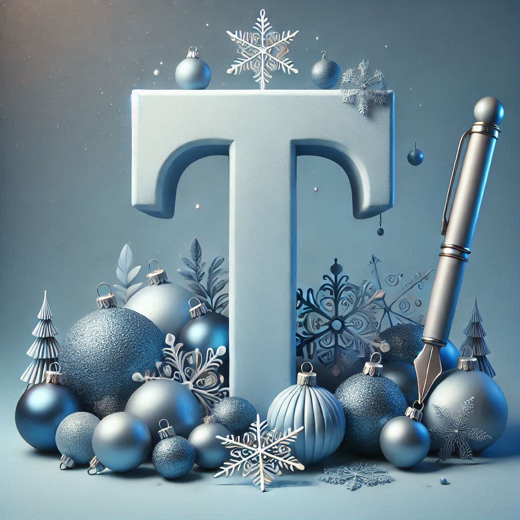 Christmas balls 6 — letter T