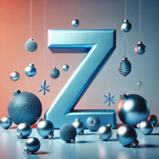 Christmas balls 6 — letter Z