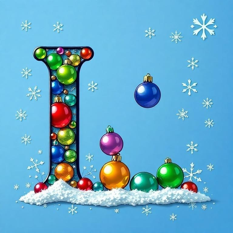 Christmas balls 7 — letter I