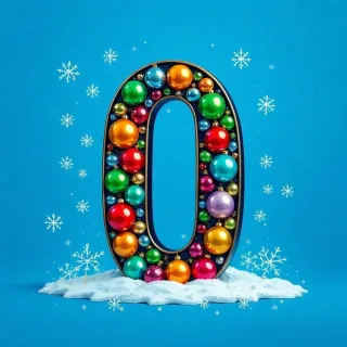 Christmas balls 7 — letter O