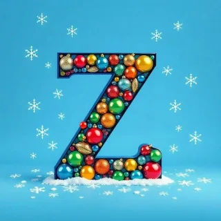 Christmas balls 7 — letter Z