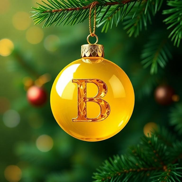 Christmas balls 8 — letter B