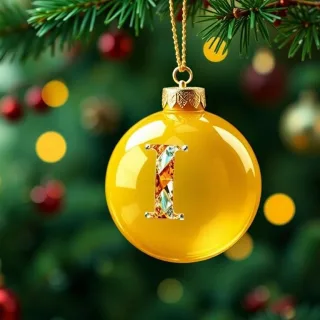 Christmas balls 8 — letter I