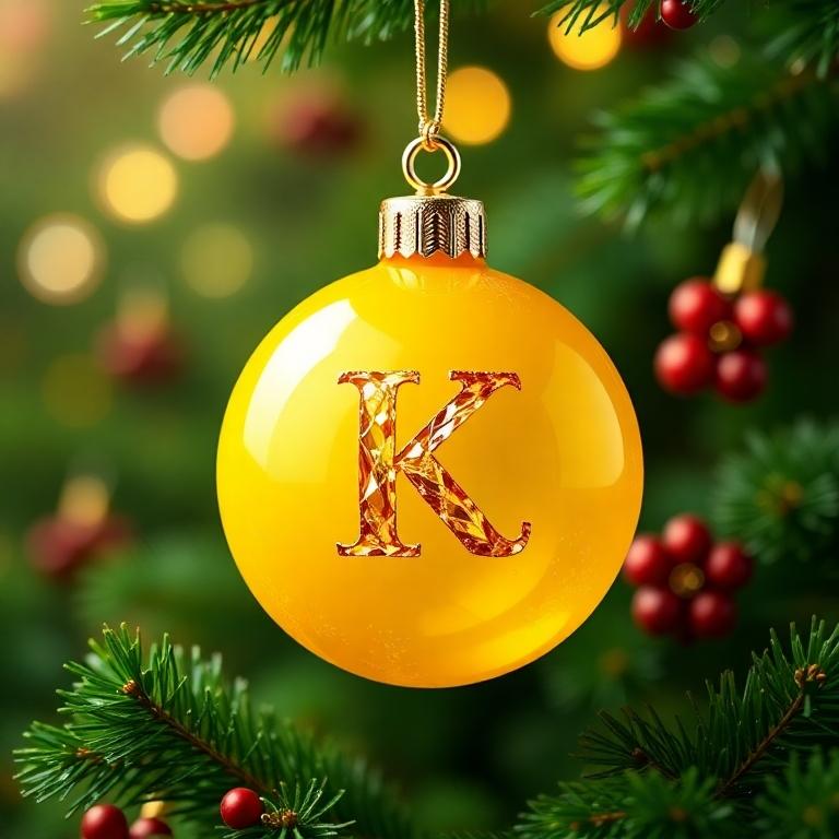 Christmas balls 8 — letter K