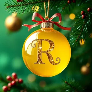 Christmas balls 8 — letter R