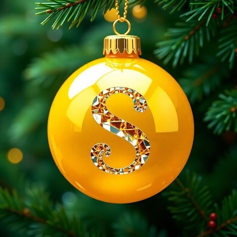 Christmas balls 8 — letter S