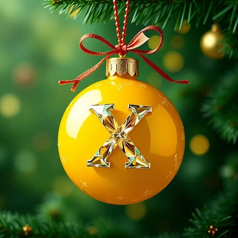 Christmas balls 8 — letter X