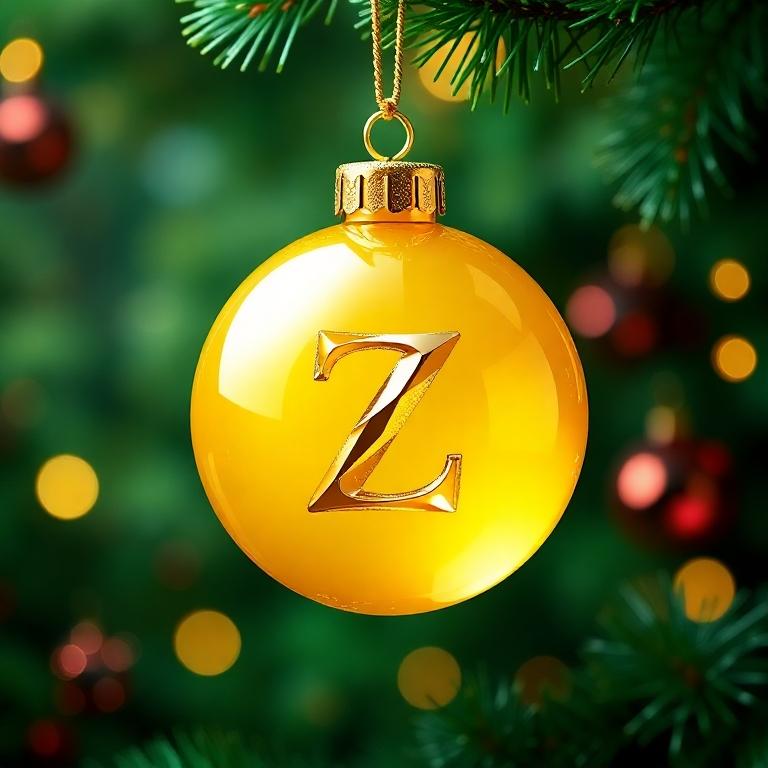 Christmas balls 8 — letter Z