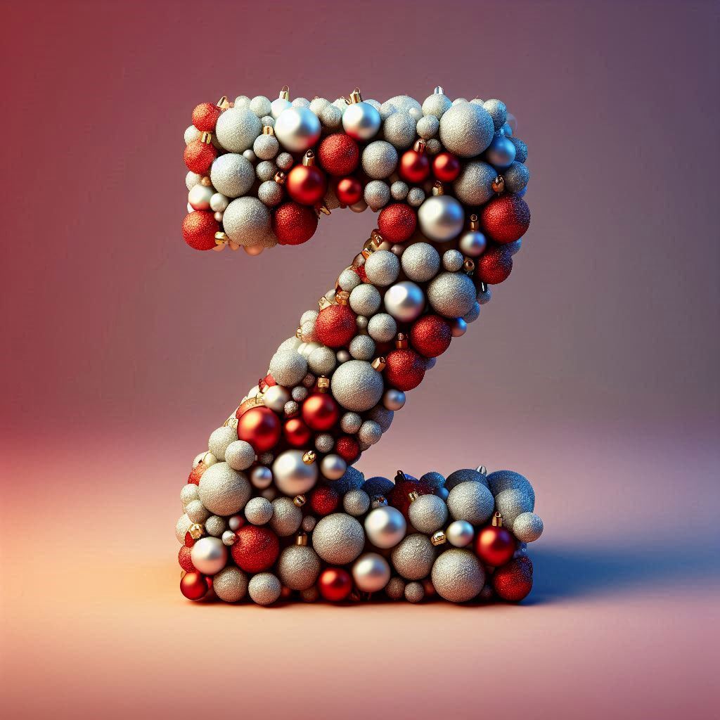 Christmas balls — letter Z